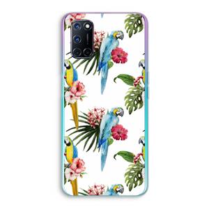 CaseCompany Kleurrijke papegaaien: Oppo A92 Transparant Hoesje
