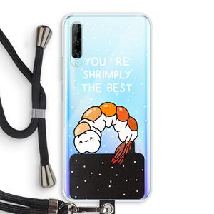 CaseCompany You're Shrimply The Best: Huawei P Smart Pro Transparant Hoesje met koord