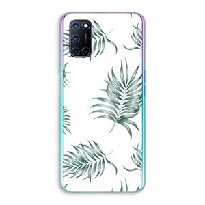 CaseCompany Simple leaves: Oppo A92 Transparant Hoesje