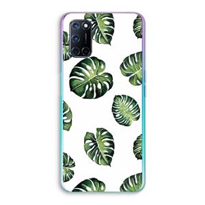 CaseCompany Tropische bladeren: Oppo A92 Transparant Hoesje