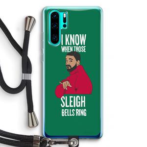 CaseCompany Sleigh Bells Ring: Huawei P30 Pro Transparant Hoesje met koord