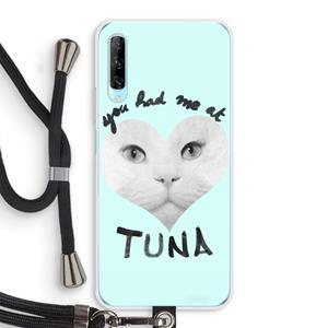 CaseCompany You had me at tuna: Huawei P Smart Pro Transparant Hoesje met koord