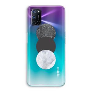 CaseCompany Marmeren cirkels: Oppo A92 Transparant Hoesje