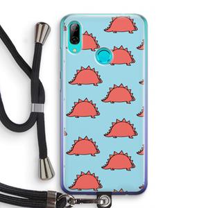 CaseCompany Dinosawrr: Huawei P Smart (2019) Transparant Hoesje met koord