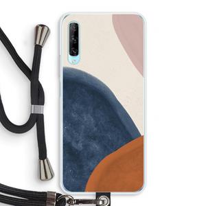 CaseCompany Geo #1: Huawei P Smart Pro Transparant Hoesje met koord