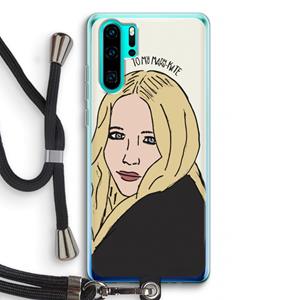 CaseCompany Mary Kate: Huawei P30 Pro Transparant Hoesje met koord