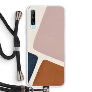 CaseCompany Geo #2: Huawei P Smart Pro Transparant Hoesje met koord