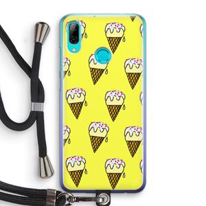 CaseCompany Isjes: Huawei P Smart (2019) Transparant Hoesje met koord