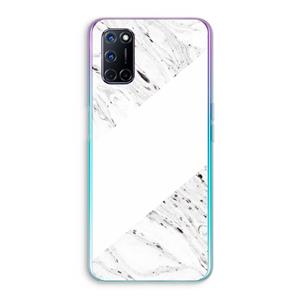 CaseCompany Biggest stripe: Oppo A92 Transparant Hoesje