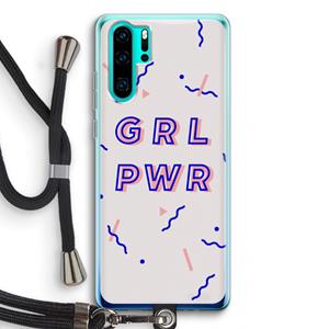 CaseCompany GRL PWR: Huawei P30 Pro Transparant Hoesje met koord