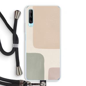 CaseCompany Geo #7: Huawei P Smart Pro Transparant Hoesje met koord