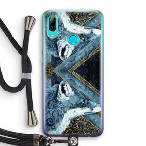 CaseCompany Golden Fox: Huawei P Smart (2019) Transparant Hoesje met koord