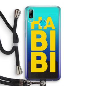 CaseCompany Habibi Majorelle : Huawei P Smart (2019) Transparant Hoesje met koord