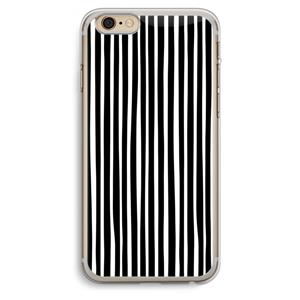 CaseCompany Stripes: iPhone 6 Plus / 6S Plus Transparant Hoesje