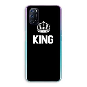 CaseCompany King zwart: Oppo A92 Transparant Hoesje