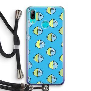 CaseCompany Visjes: Huawei P Smart (2019) Transparant Hoesje met koord