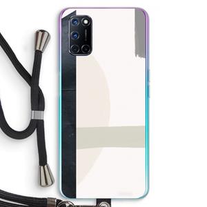 CaseCompany Baca: Oppo A92 Transparant Hoesje met koord
