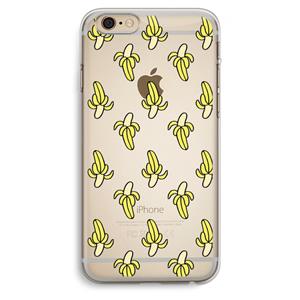 CaseCompany Bananas: iPhone 6 Plus / 6S Plus Transparant Hoesje