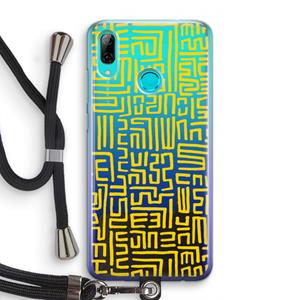 CaseCompany Majorelle Blue Print: Huawei P Smart (2019) Transparant Hoesje met koord