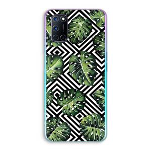 CaseCompany Geometrische jungle: Oppo A92 Transparant Hoesje