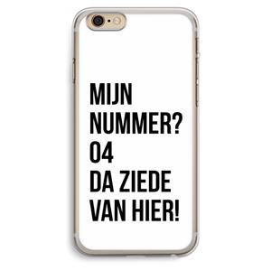 CaseCompany Da ziede van hier: iPhone 6 Plus / 6S Plus Transparant Hoesje