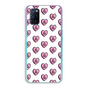 CaseCompany GIRL POWER: Oppo A92 Transparant Hoesje