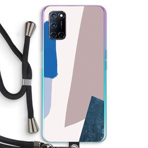 CaseCompany Lapis: Oppo A92 Transparant Hoesje met koord