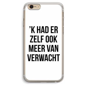 CaseCompany Meer verwacht: iPhone 6 Plus / 6S Plus Transparant Hoesje