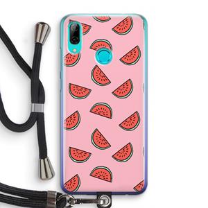 CaseCompany Watermeloen: Huawei P Smart (2019) Transparant Hoesje met koord