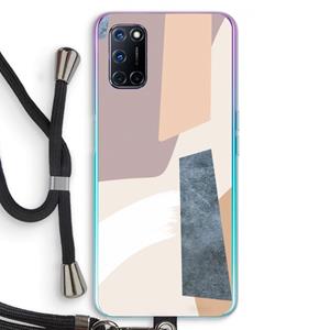 CaseCompany Luca: Oppo A92 Transparant Hoesje met koord