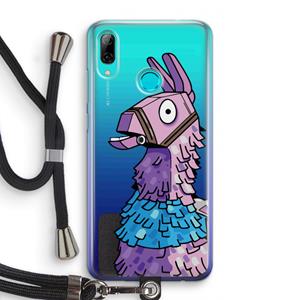 CaseCompany Lama: Huawei P Smart (2019) Transparant Hoesje met koord