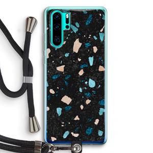 CaseCompany Terrazzo N°11: Huawei P30 Pro Transparant Hoesje met koord