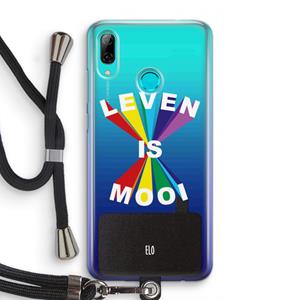 CaseCompany Het Leven Is Mooi: Huawei P Smart (2019) Transparant Hoesje met koord