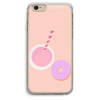 CaseCompany Donut: iPhone 6 Plus / 6S Plus Transparant Hoesje