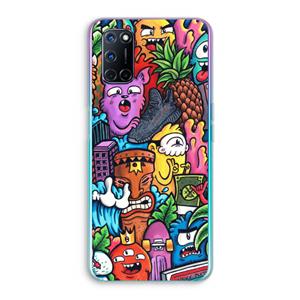 CaseCompany Vexx Mixtape: Oppo A92 Transparant Hoesje
