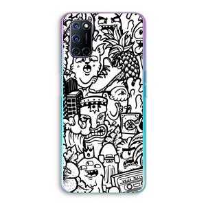 CaseCompany Vexx Mixtape #2: Oppo A92 Transparant Hoesje