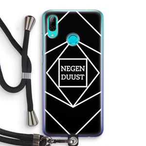 CaseCompany Negenduust geometrisch: Huawei P Smart (2019) Transparant Hoesje met koord