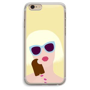 CaseCompany Ice cream: iPhone 6 Plus / 6S Plus Transparant Hoesje