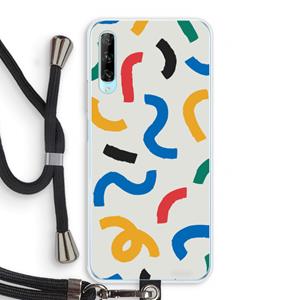 CaseCompany Illustratieve pop 2: Huawei P Smart Pro Transparant Hoesje met koord