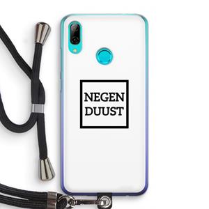 CaseCompany Negenduust vierkant: Huawei P Smart (2019) Transparant Hoesje met koord
