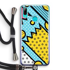 CaseCompany Pop Art #1: Huawei P Smart (2019) Transparant Hoesje met koord