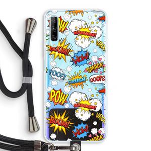 CaseCompany Pow Smack: Huawei P Smart Pro Transparant Hoesje met koord