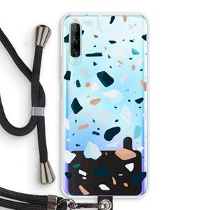 CaseCompany Terrazzo N°13: Huawei P Smart Pro Transparant Hoesje met koord