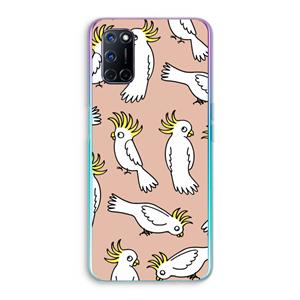 CaseCompany Papegaai: Oppo A92 Transparant Hoesje