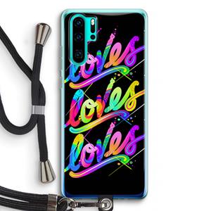 CaseCompany Loves: Huawei P30 Pro Transparant Hoesje met koord