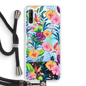 CaseCompany Tropisch 2: Huawei P Smart Pro Transparant Hoesje met koord