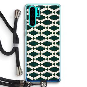 CaseCompany Moroccan tiles: Huawei P30 Pro Transparant Hoesje met koord