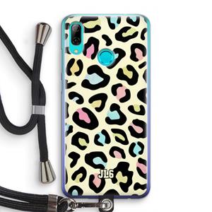 CaseCompany Leopard pattern: Huawei P Smart (2019) Transparant Hoesje met koord
