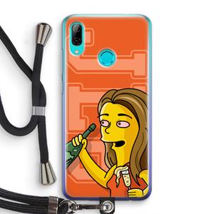 CaseCompany Jamie Lee Simpson: Huawei P Smart (2019) Transparant Hoesje met koord
