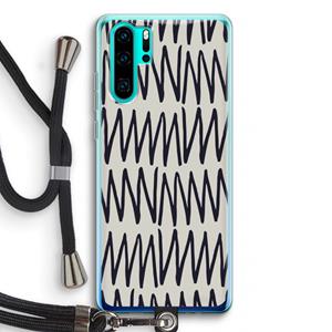 CaseCompany Marrakech Zigzag: Huawei P30 Pro Transparant Hoesje met koord